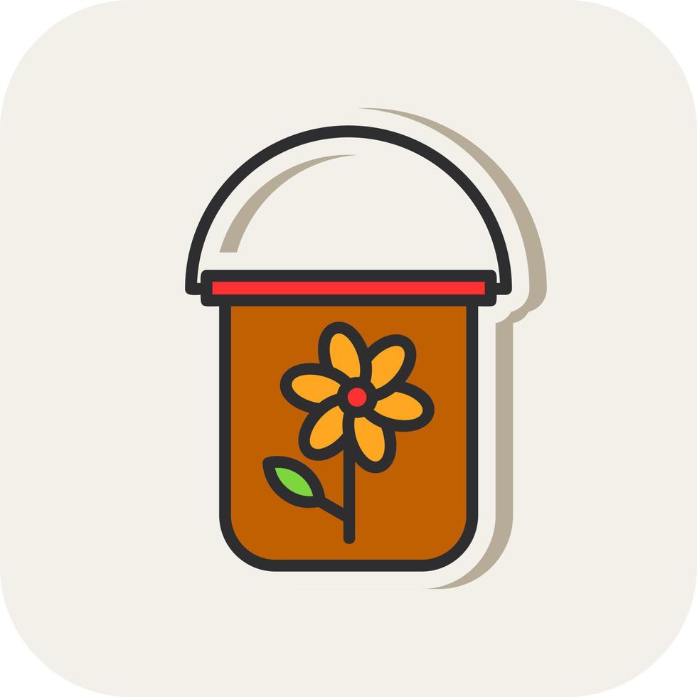 Bucket Vector Icon Design