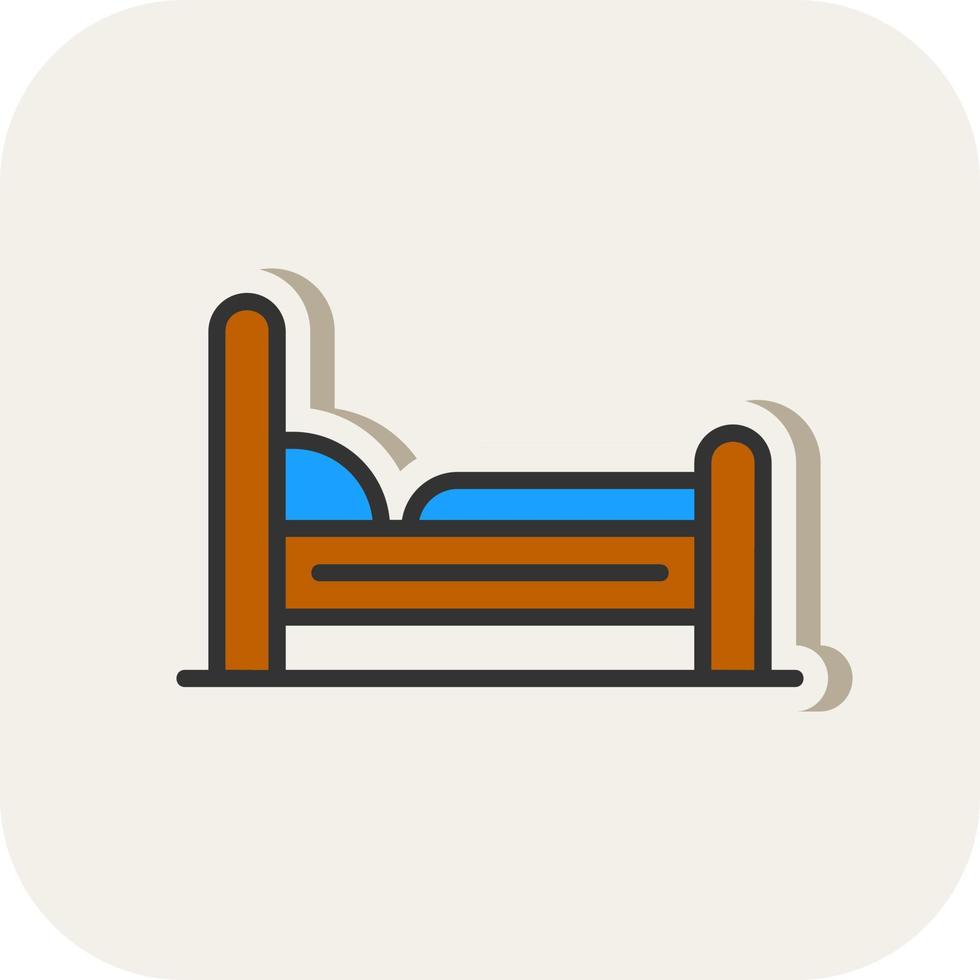 Bed Vector Icon Design