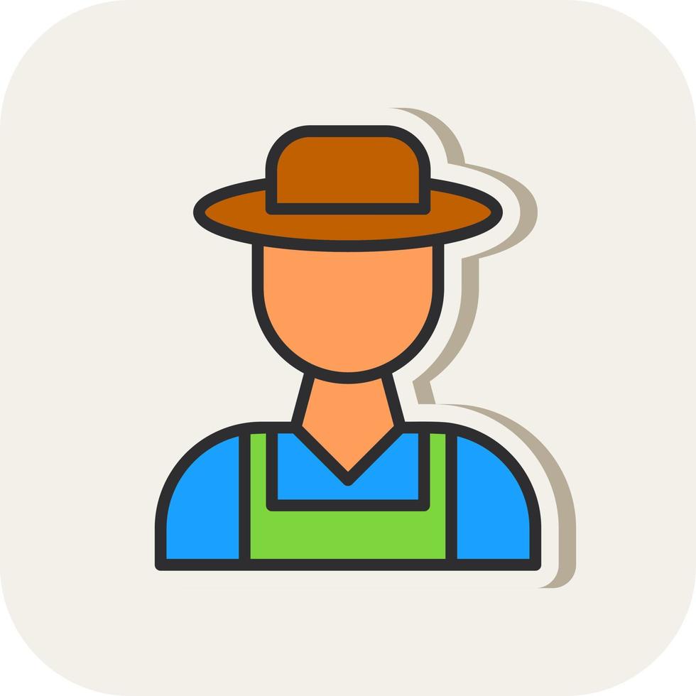 Farmer Vector Icon Design