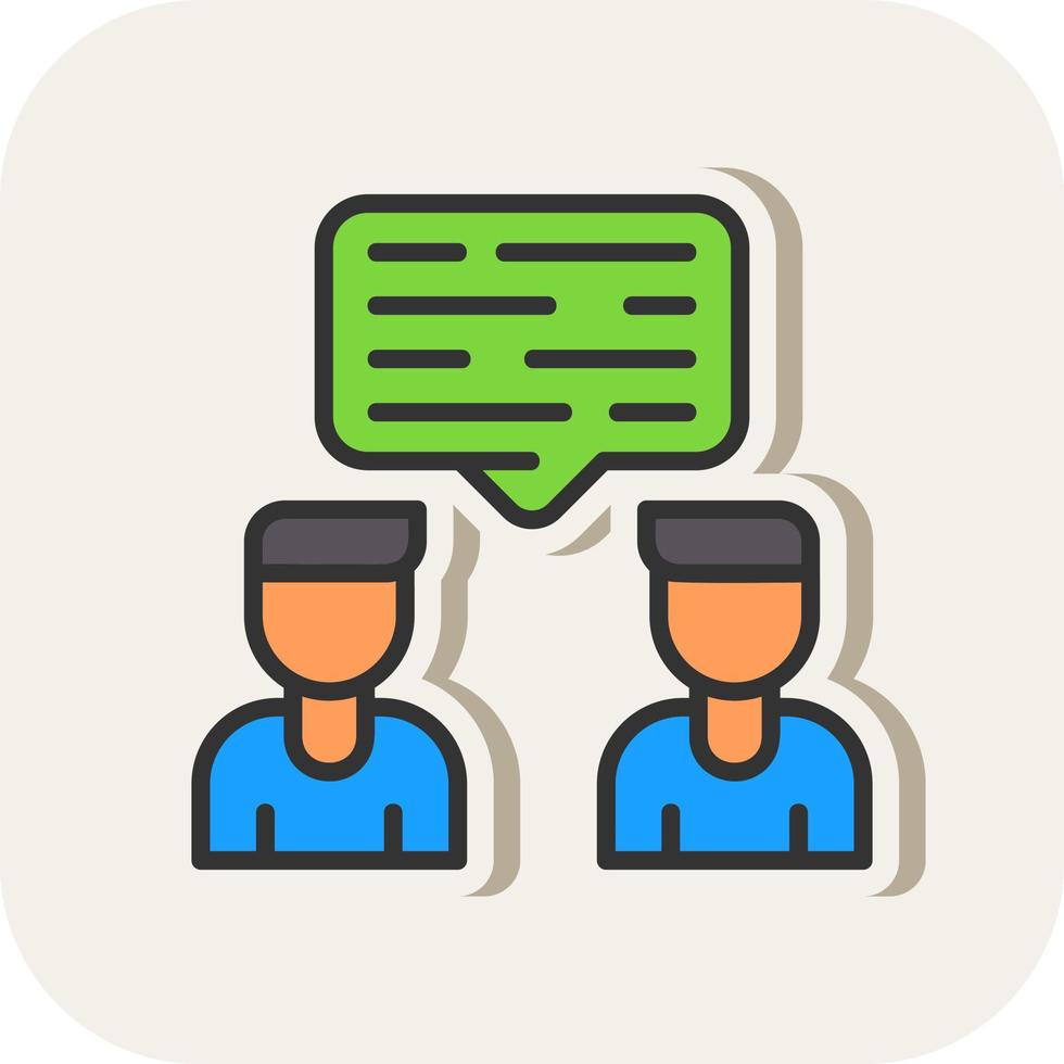 Conversation Vector Icon Design