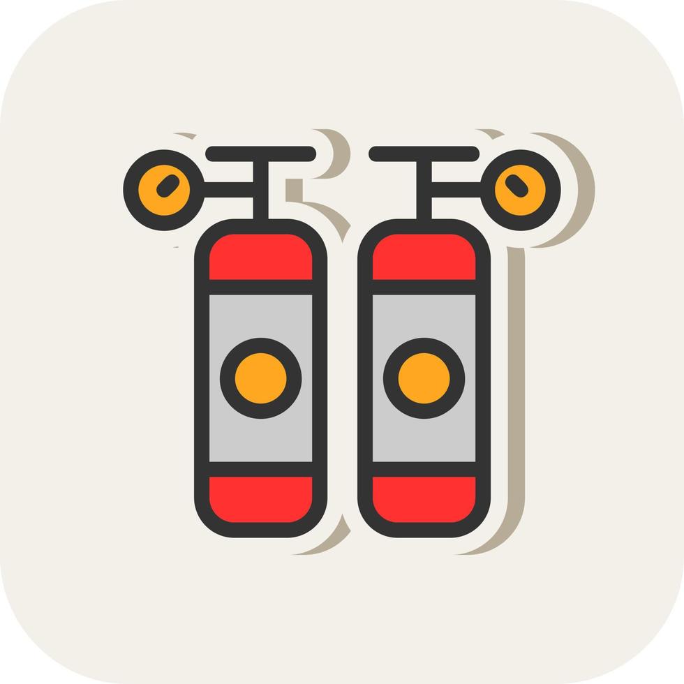 Oxygen Tanks Vector Icon Design