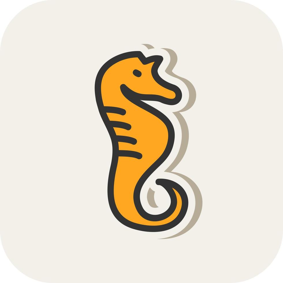 Seahorse Vector Icon Design