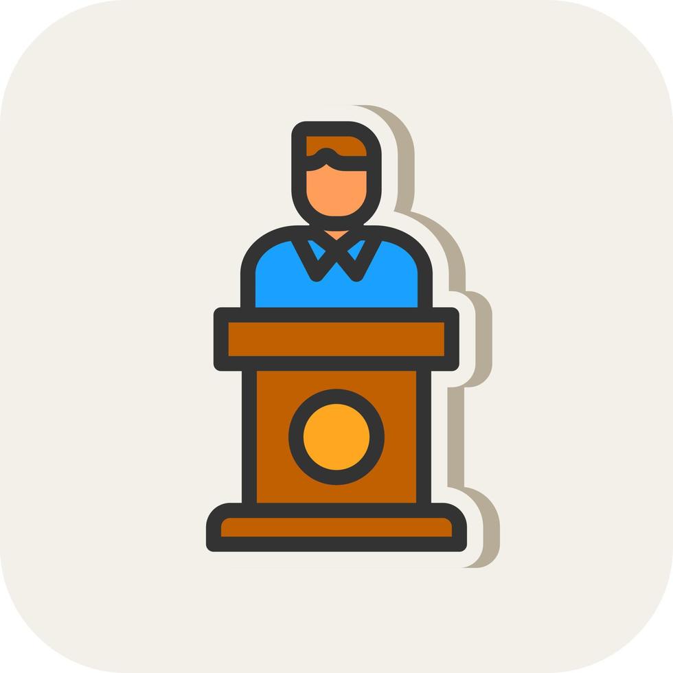 Politician Vector Icon Design