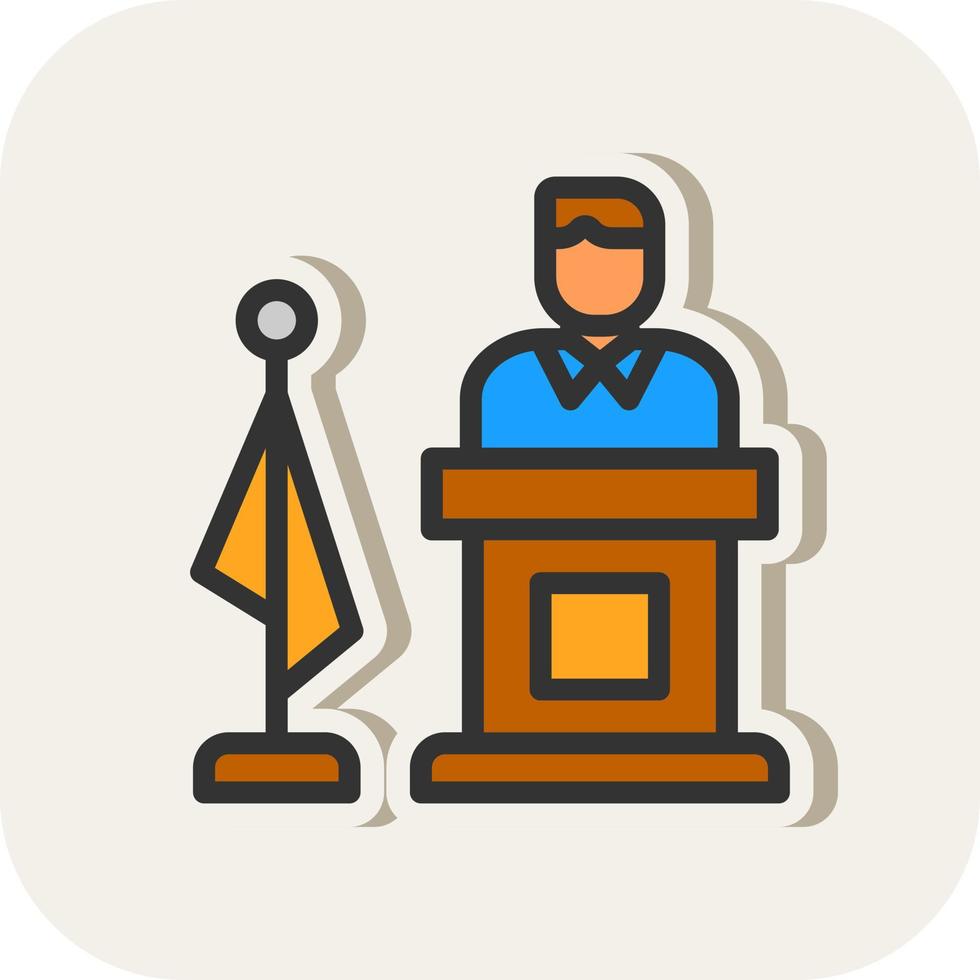 Mayor Vector Icon Design