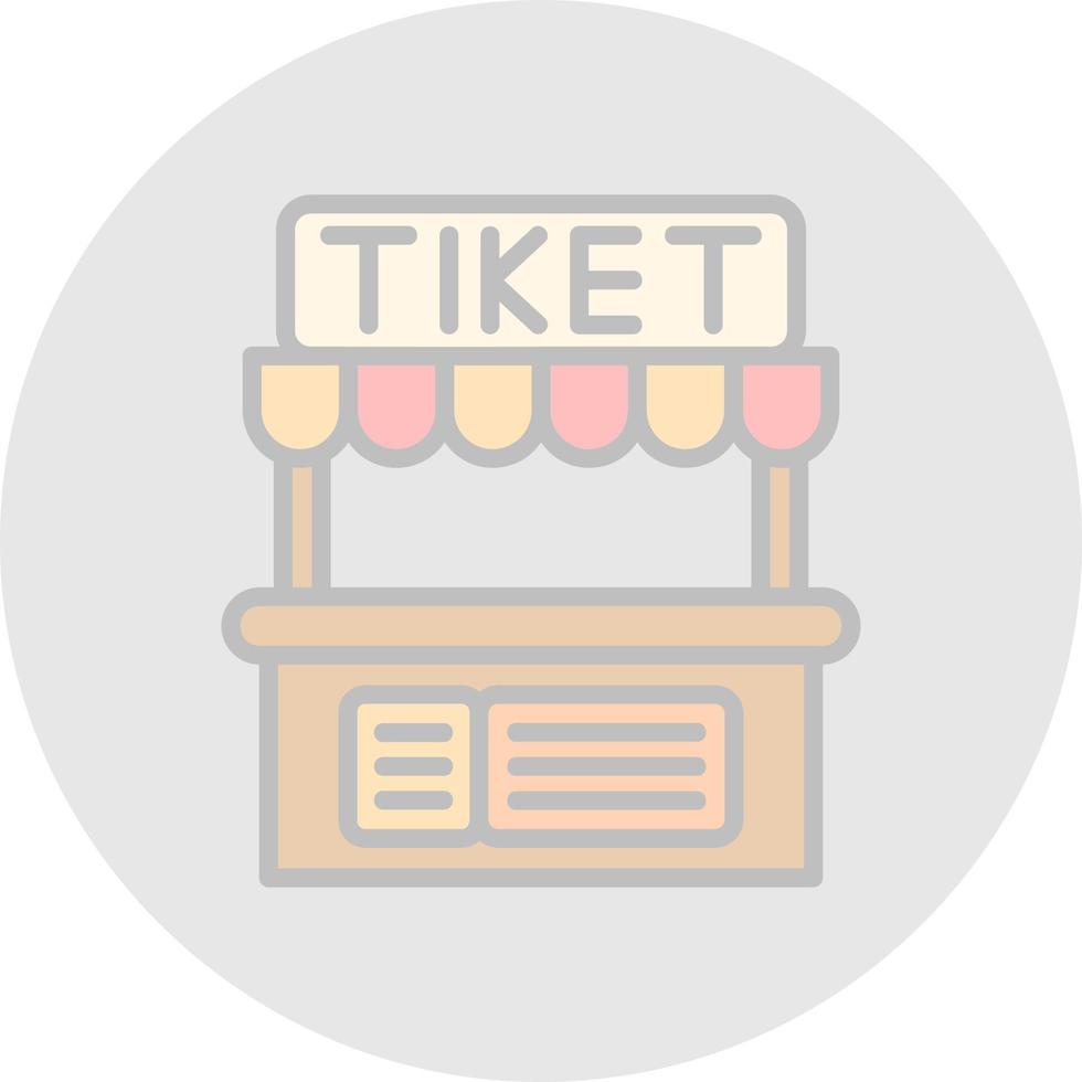 Ticket Office Vector Icon Design