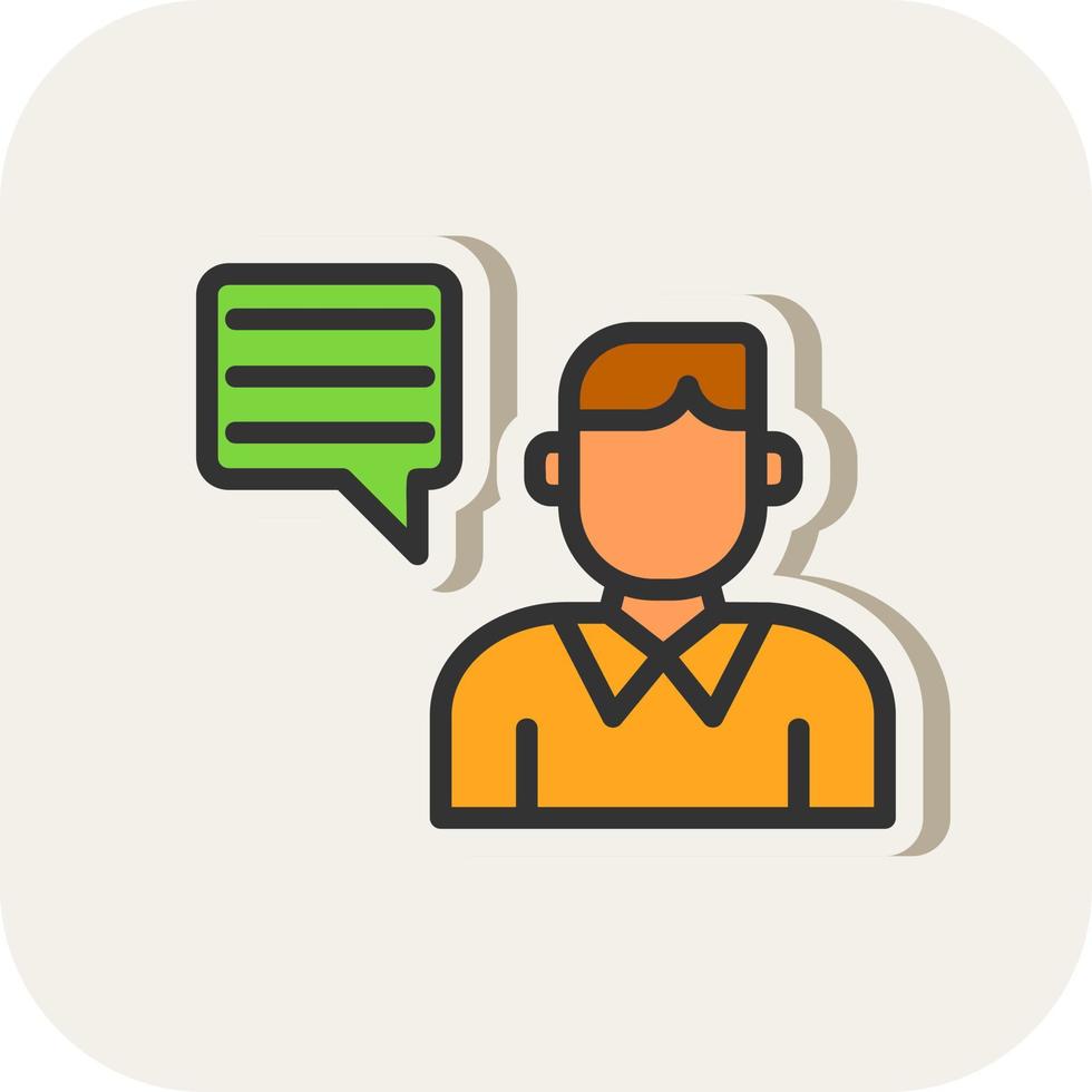 Conversation Vector Icon Design