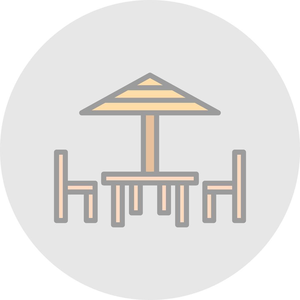 Sitting Area Vector Icon Design