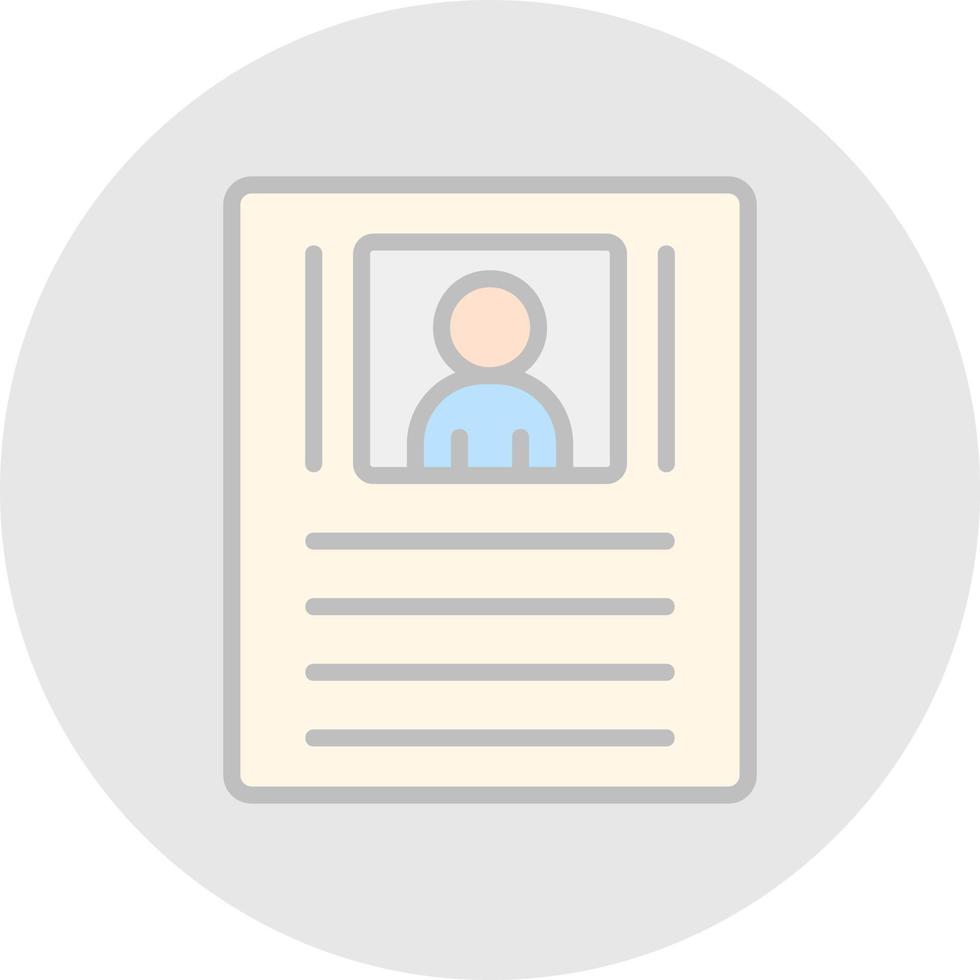 Resume Vector Icon Design