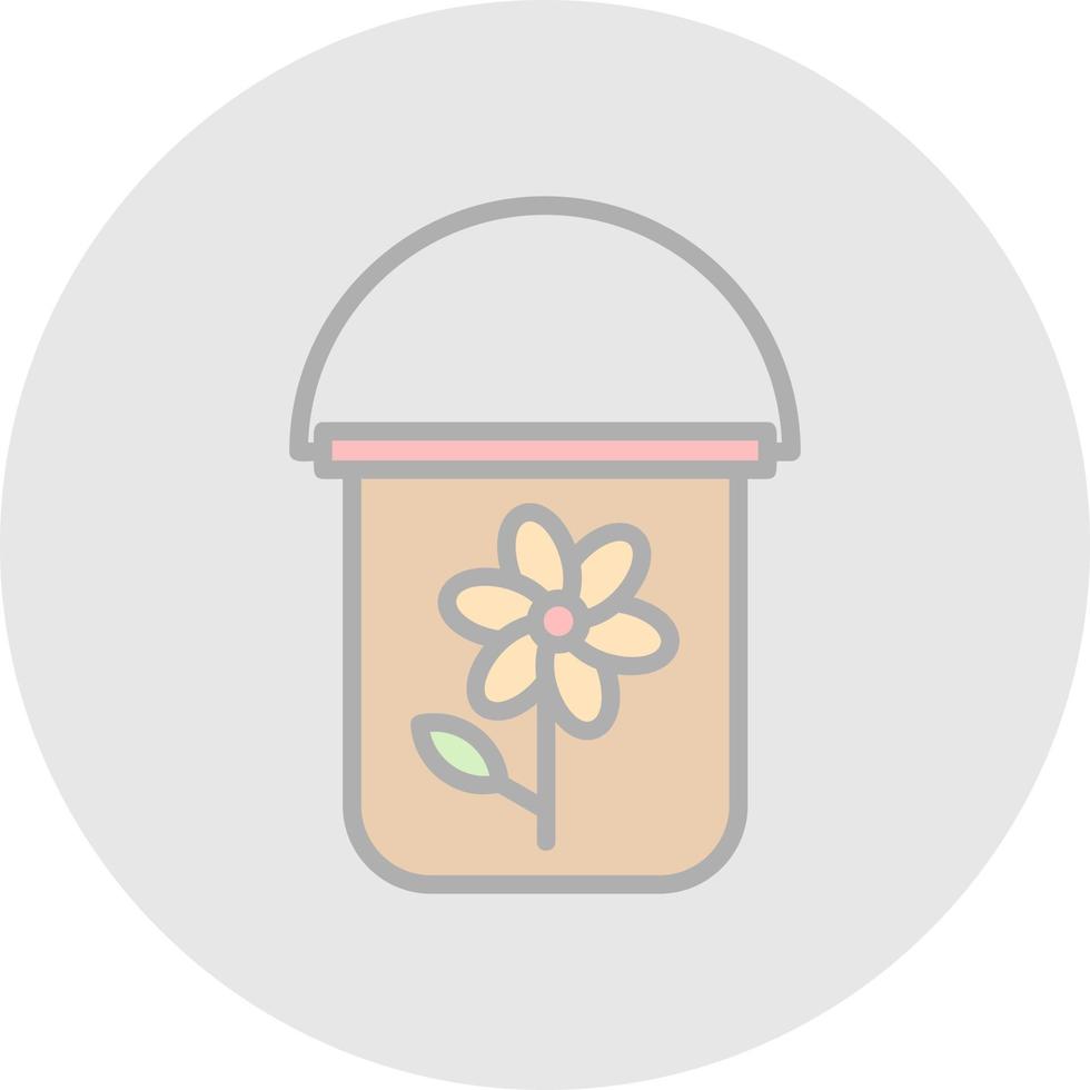 Bucket Vector Icon Design
