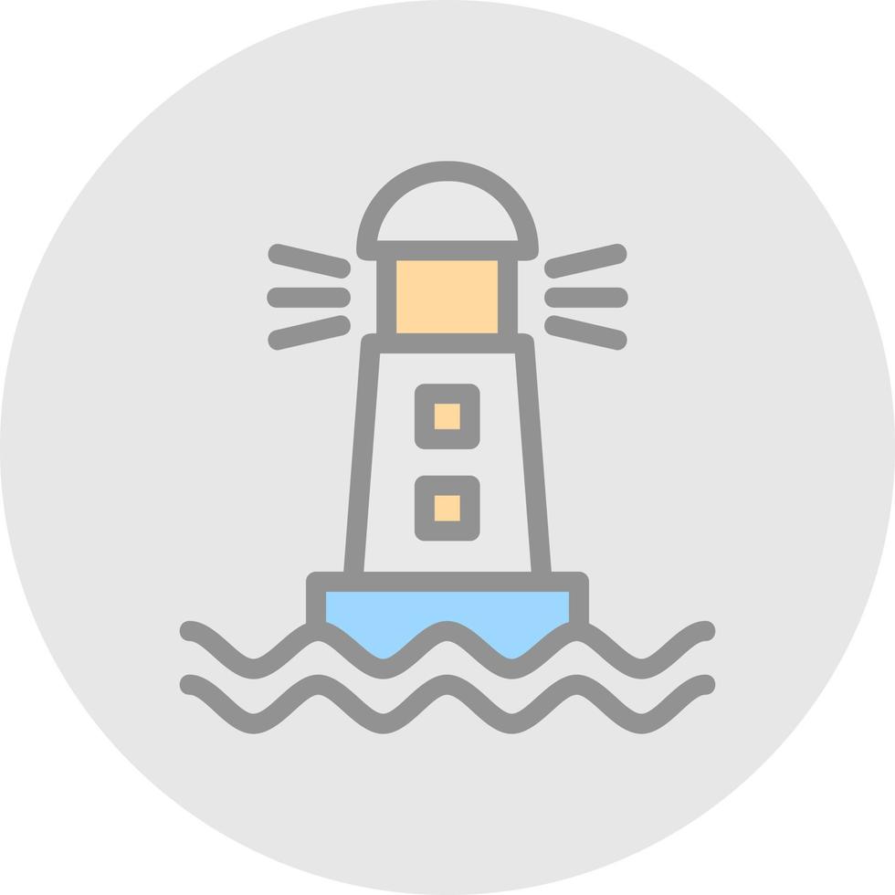 Lighthouse Vector Icon Design