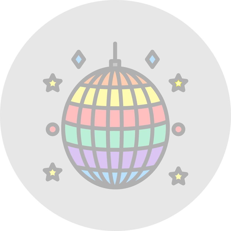 Disco Ball Vector Icon Design