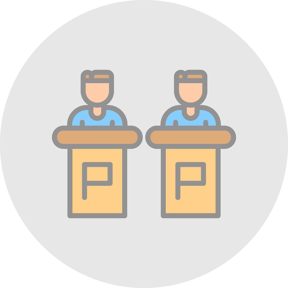 Debate Vector Icon Design