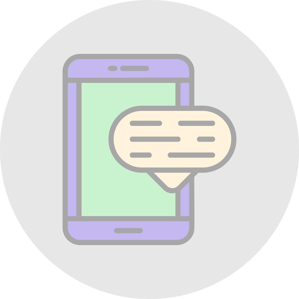 Mobile CHat Vector Icon Design