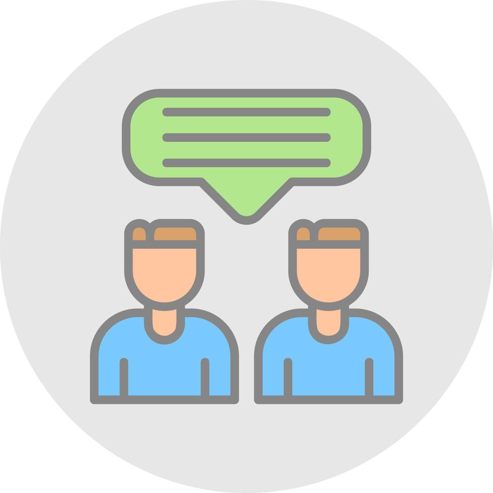 Talk Vector Icon Design