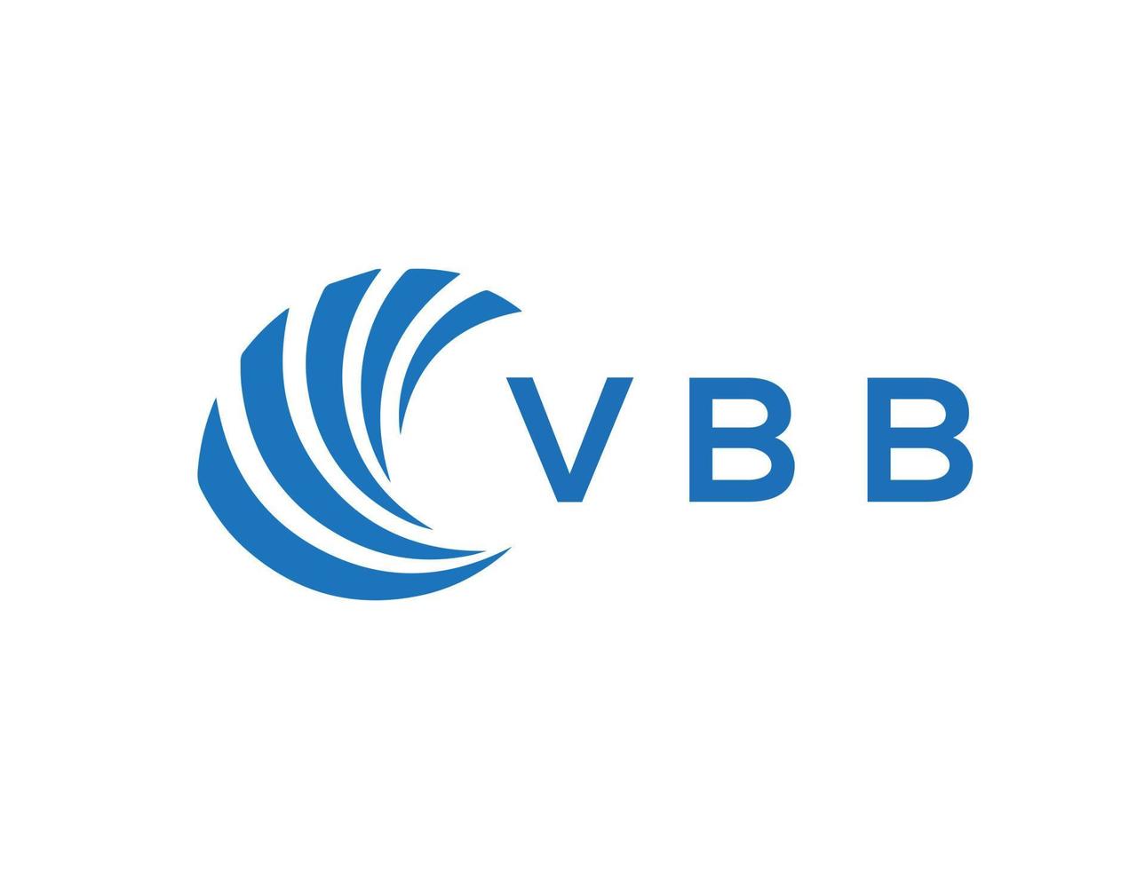 VBB letter logo design on white background. VBB creative circle letter logo concept. VBB letter design. vector