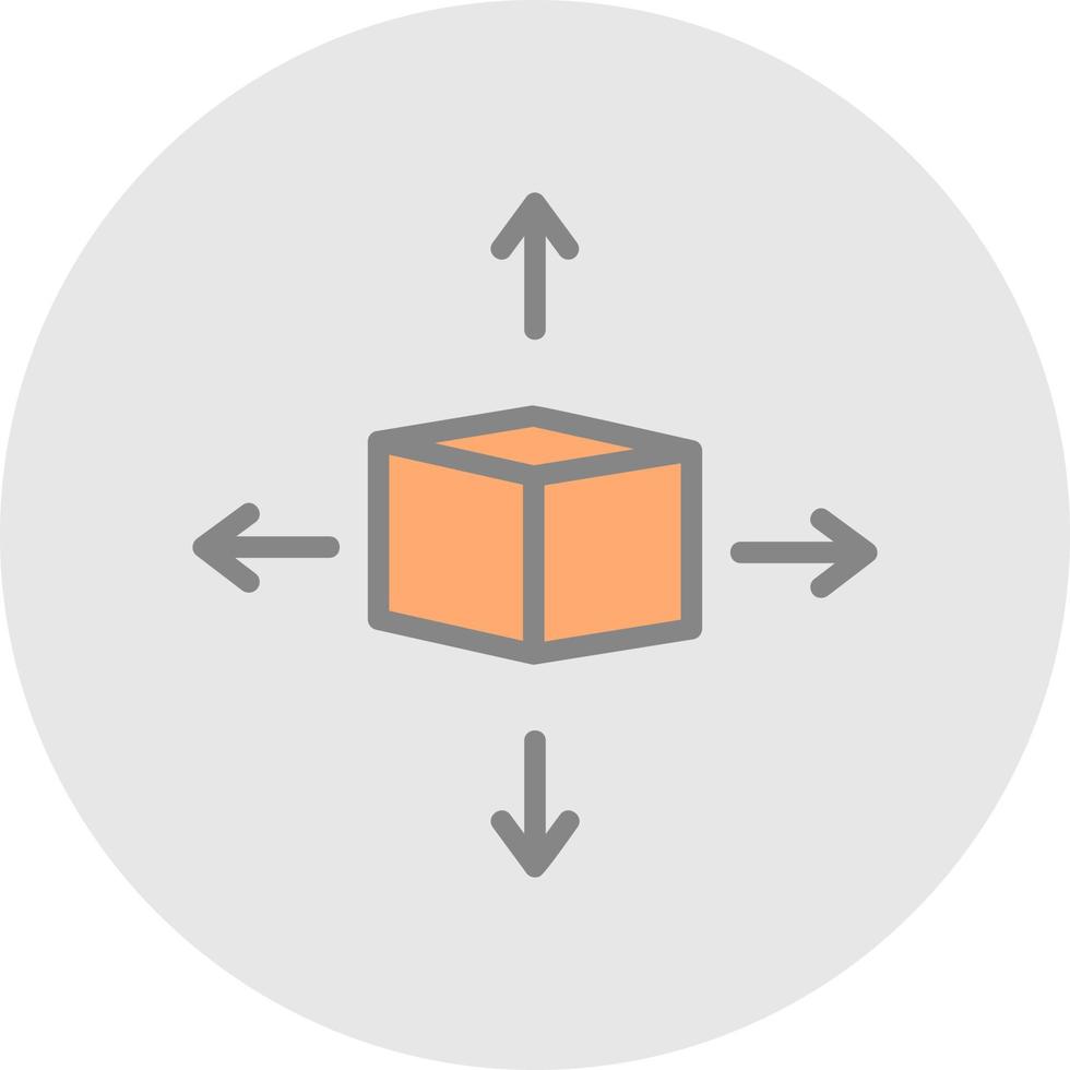 3d Model Vector Icon Design