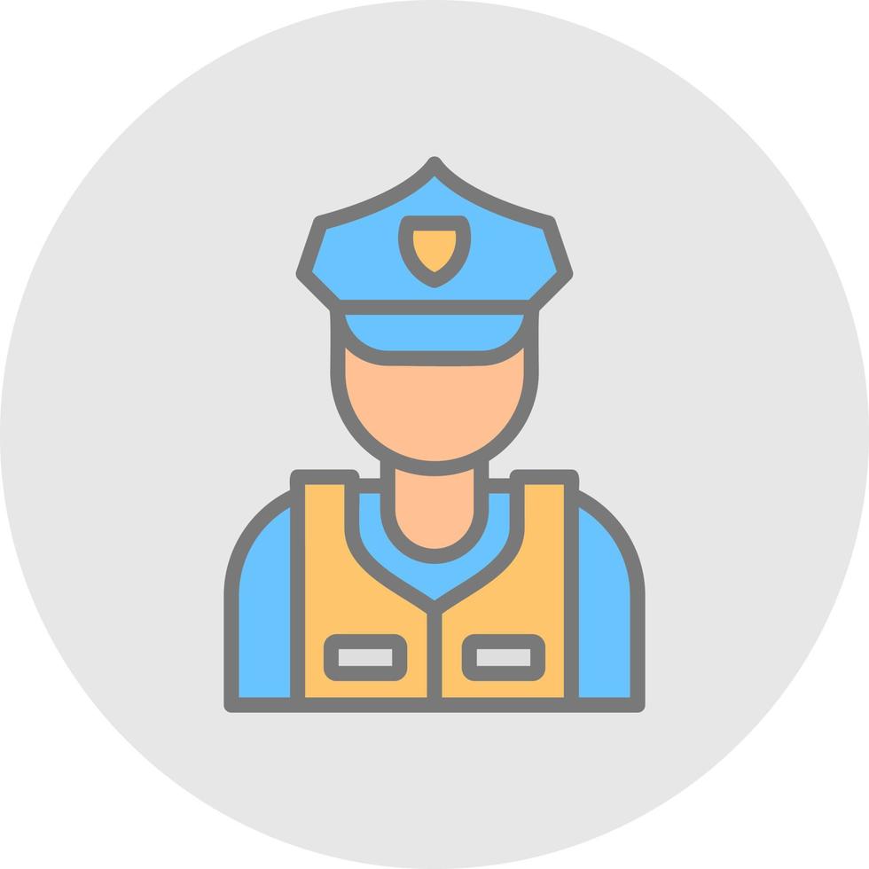 diseño de icono de vector de guardia de seguridad