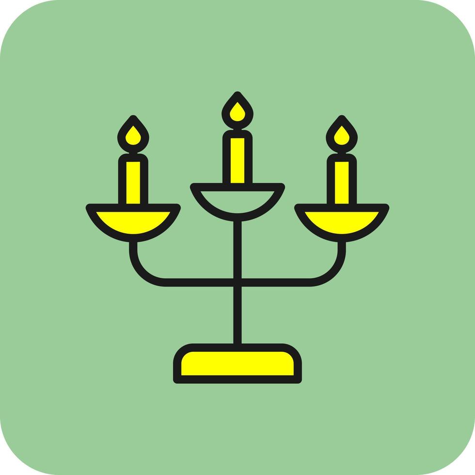 Candelabra Vector Icon Design