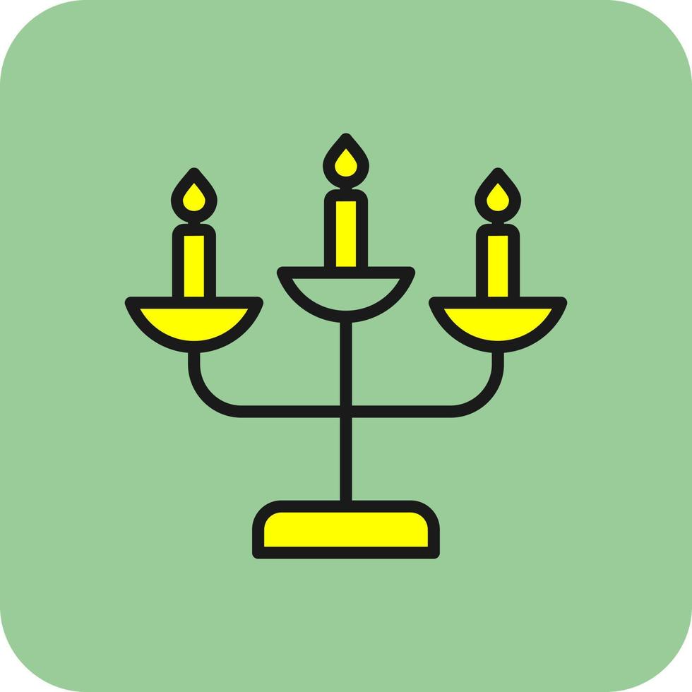 diseño de icono de vector de candelabro