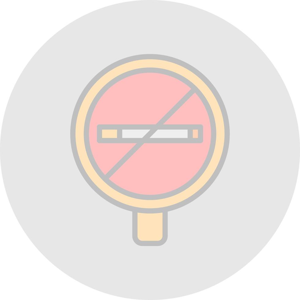 No Smoking Vector Icon Design