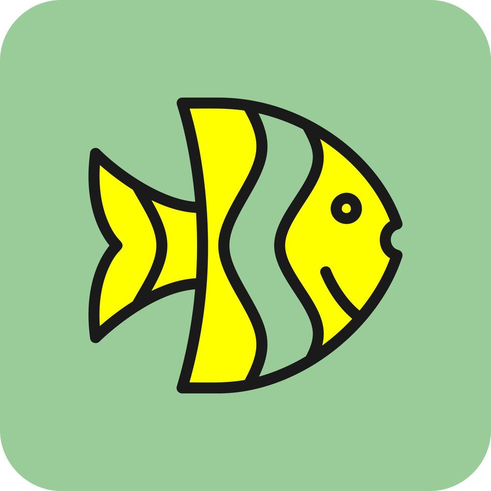 Angelfish Vector Icon Design