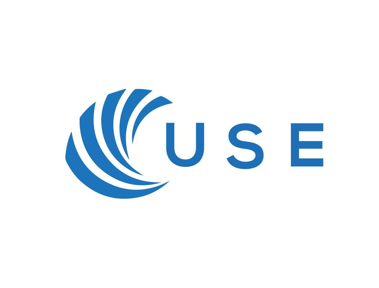 USE letter logo design on white background. USE creative circle letter logo concept. USE letter design. vector