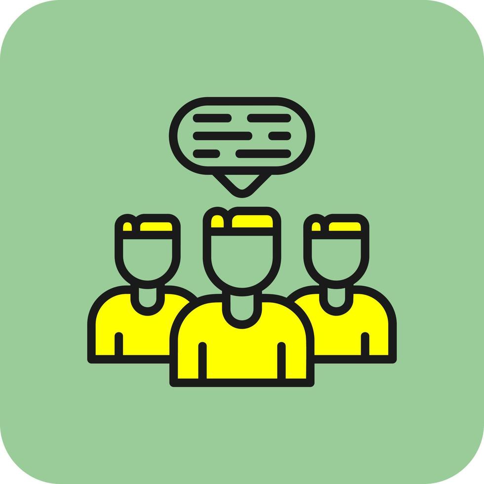 Discussion Vector Icon Design