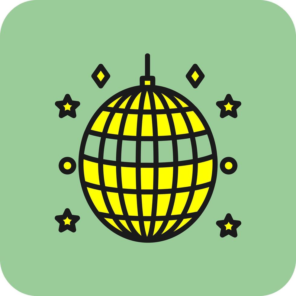 diseño de icono de vector de bola de discoteca