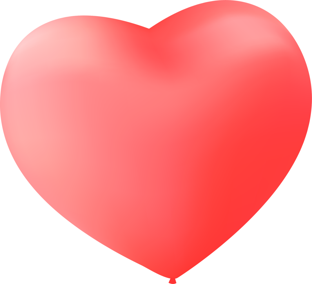 Red color Heart icon isolated transparent background png