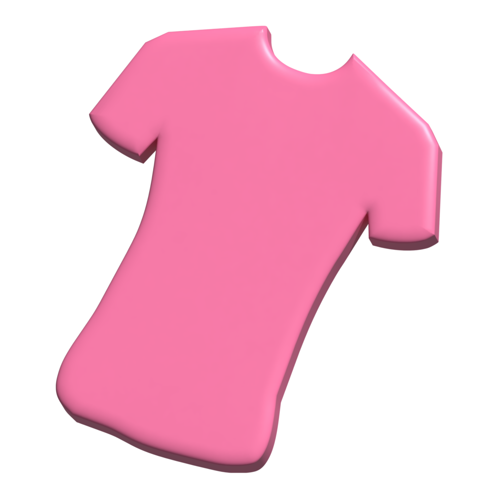 3d icono de camiseta png