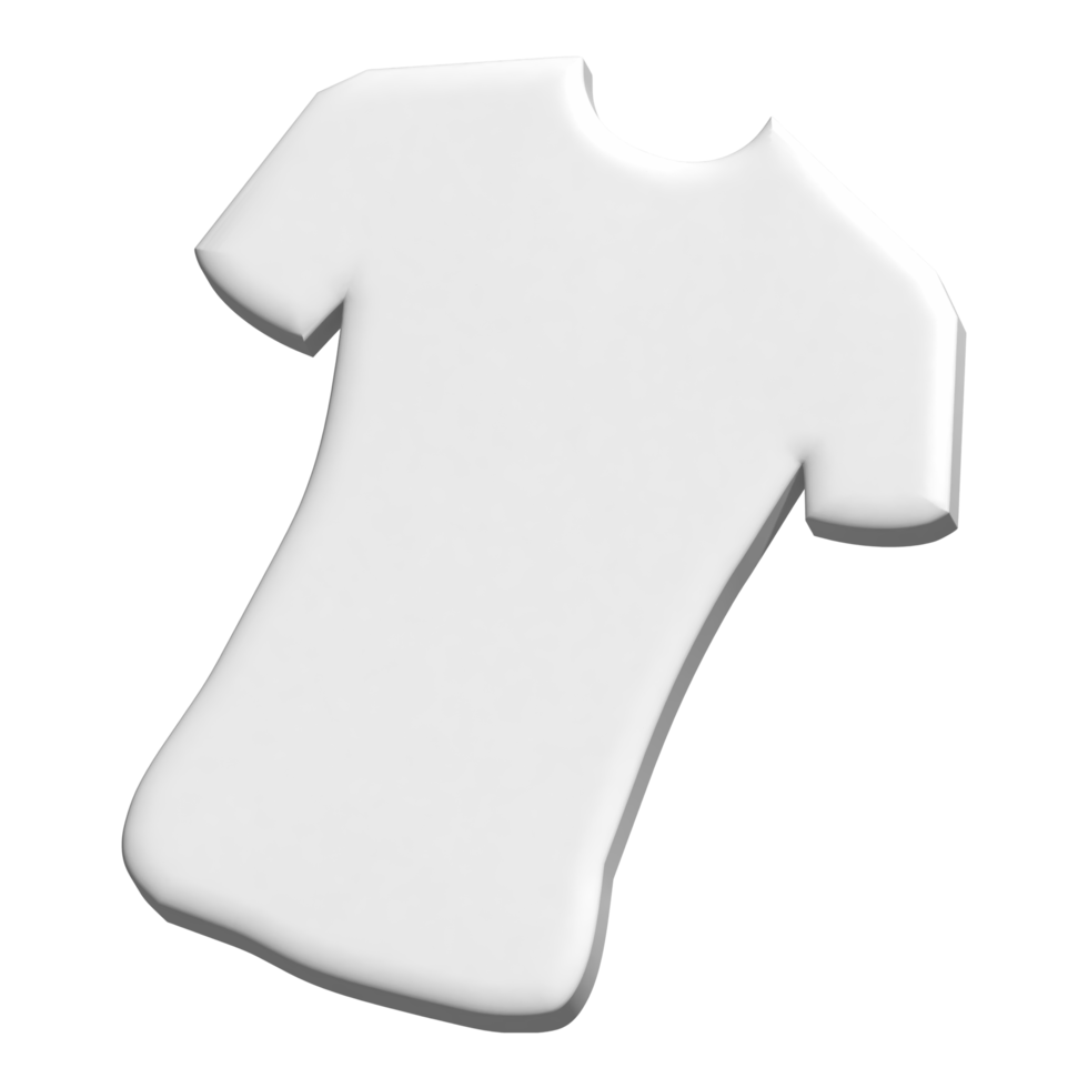 ícone 3D de camiseta png