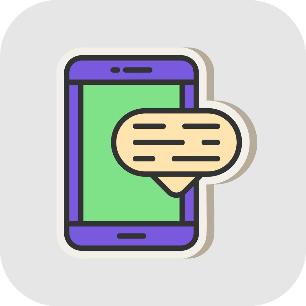 Mobile CHat Vector Icon Design