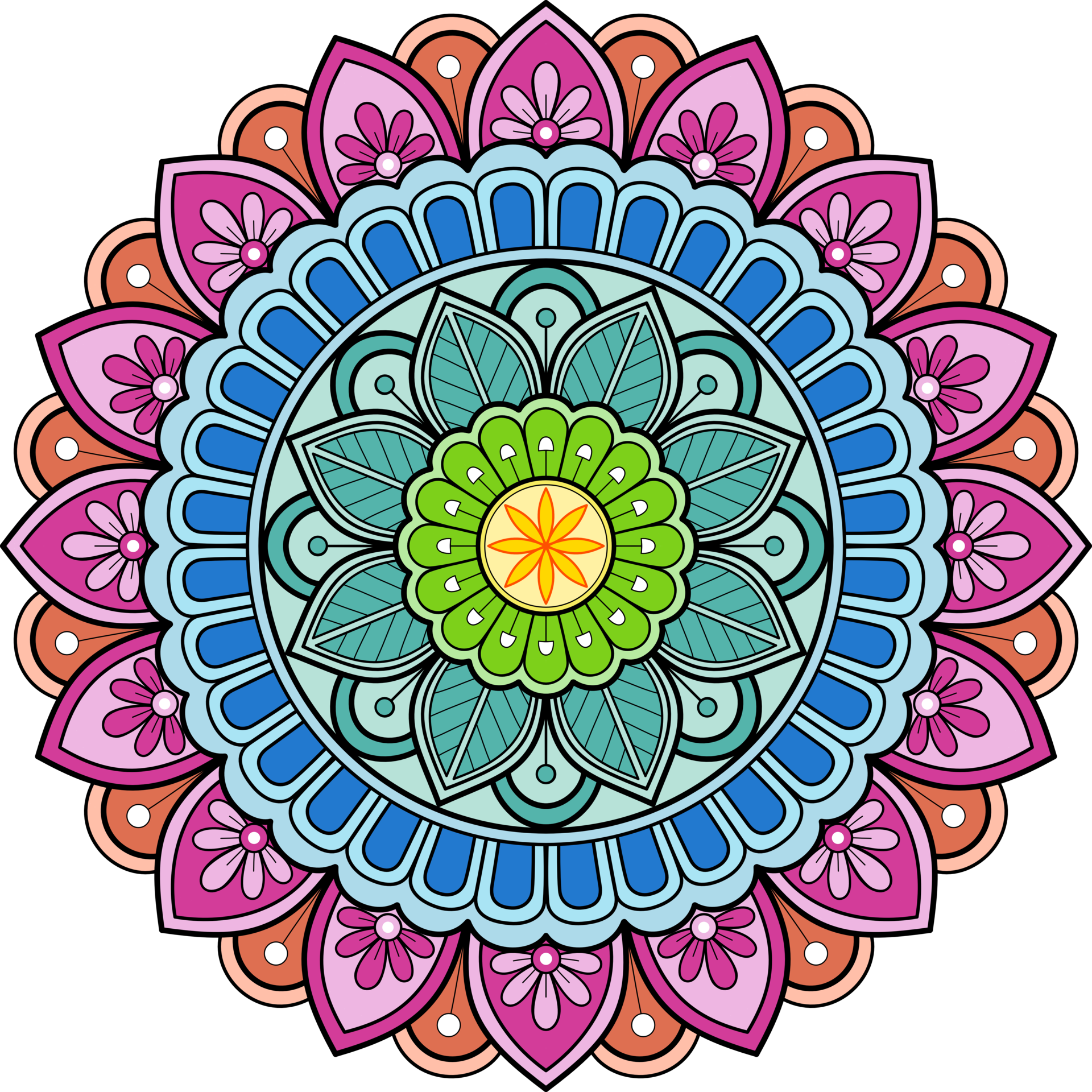 ethnic-mandala-with-colorful-ornament-for-art-on-the-wall-fabric