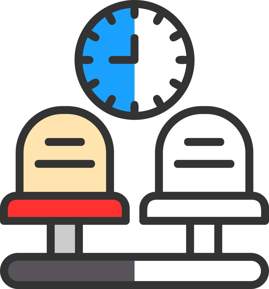 Waiting Room Vector Icon Design