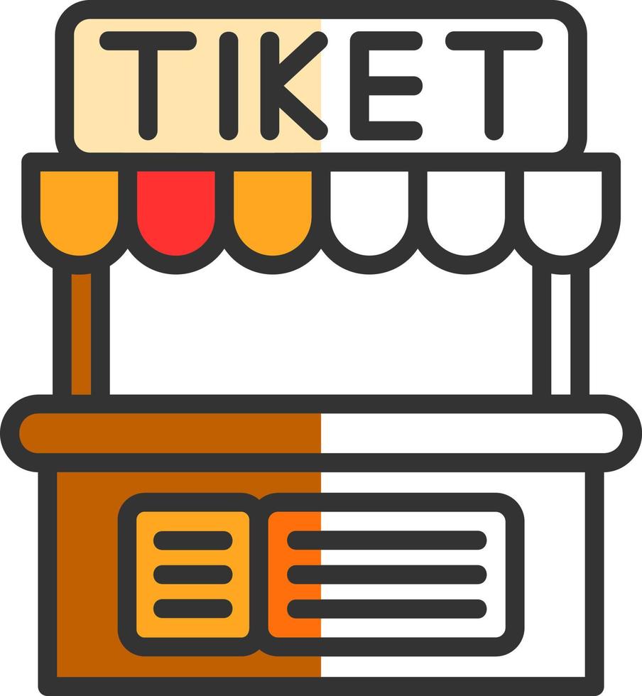 Ticket Office Vector Icon Design