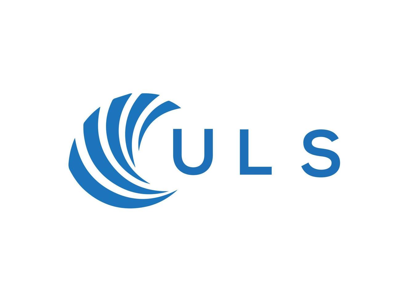 ULS letter logo design on white background. ULS creative circle letter logo concept. ULS letter design. vector