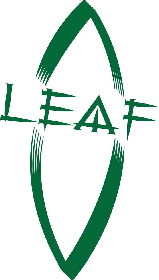 Leaf Cut Vector Logo