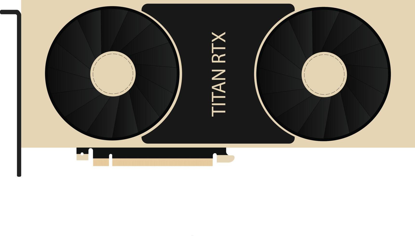 Titan RTX Graphic Card Vector