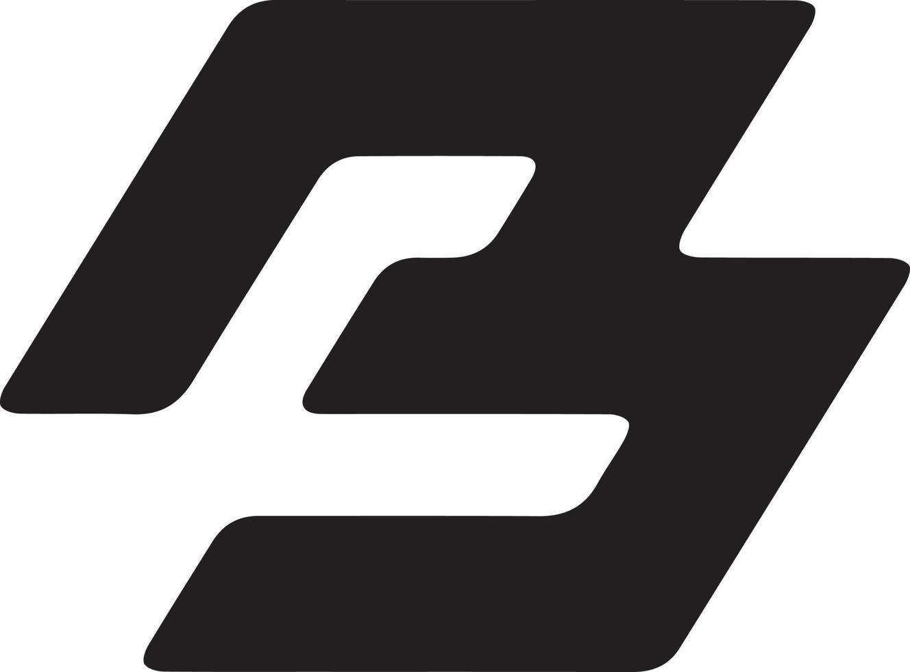 lettermark logo desde letra si vector archivo