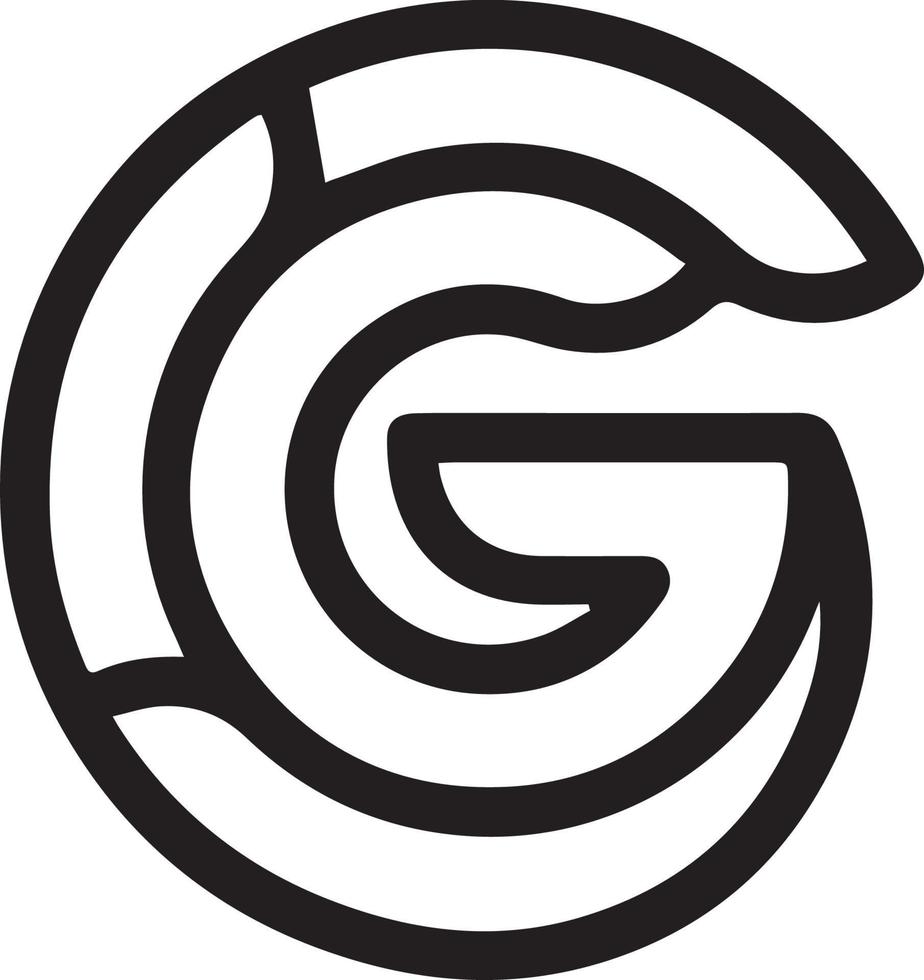 Lettermark Logo From Letter G Vector File