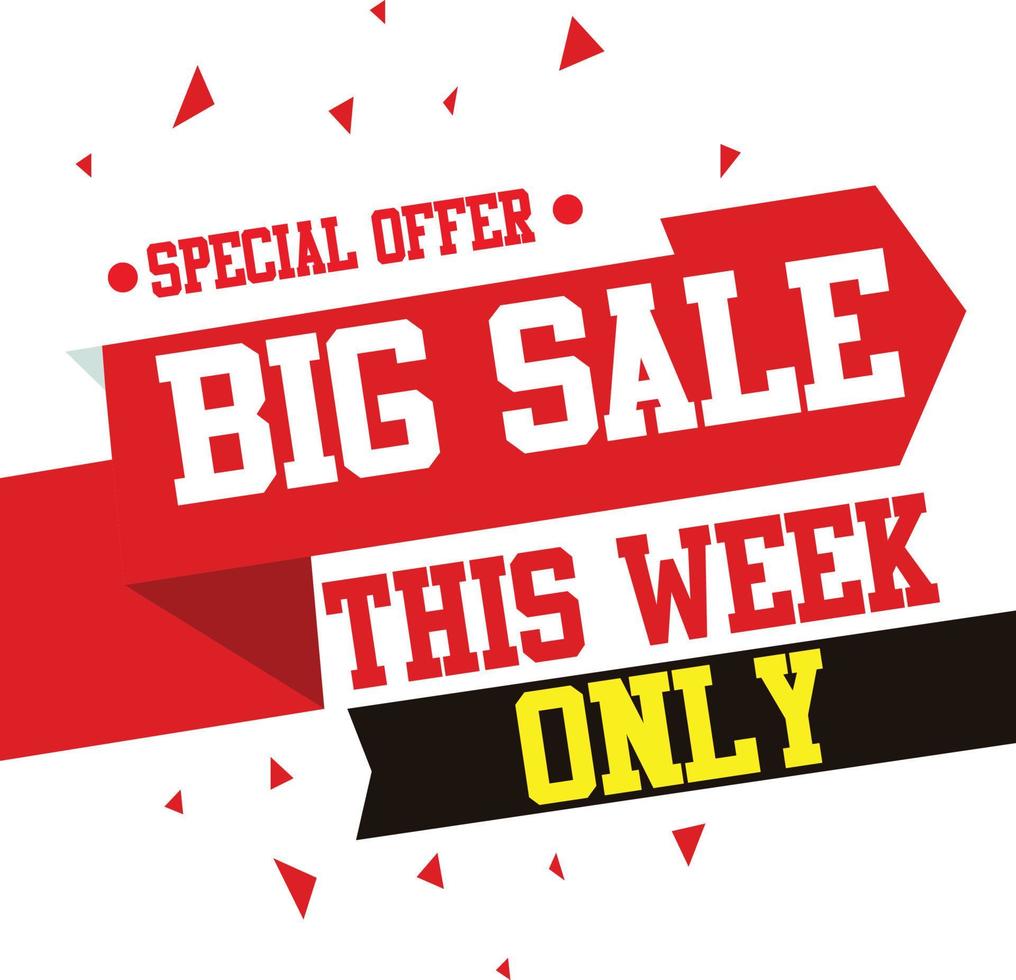 Big Sale Promo Offer Vector