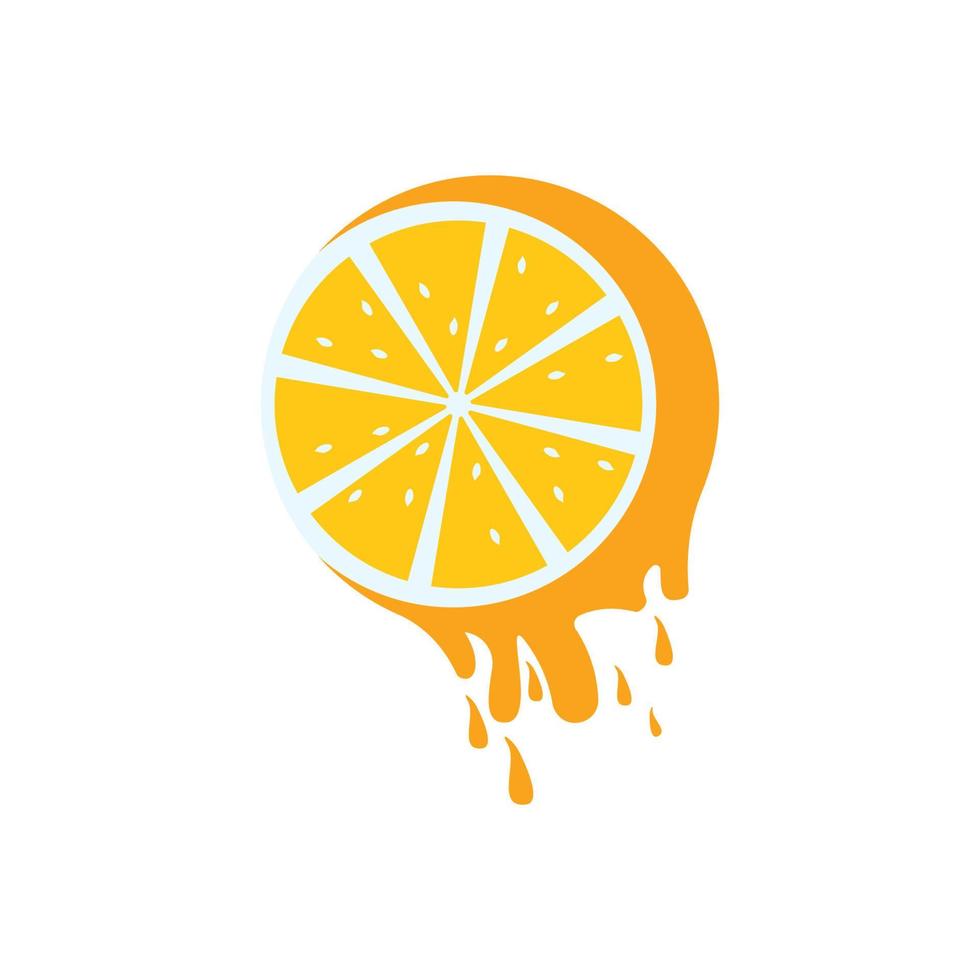 Orange logo design vector icon