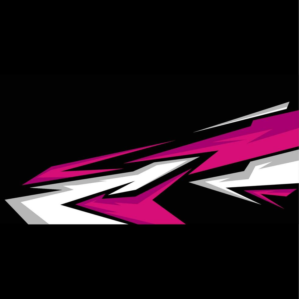 racing car wrap sticker design vector
