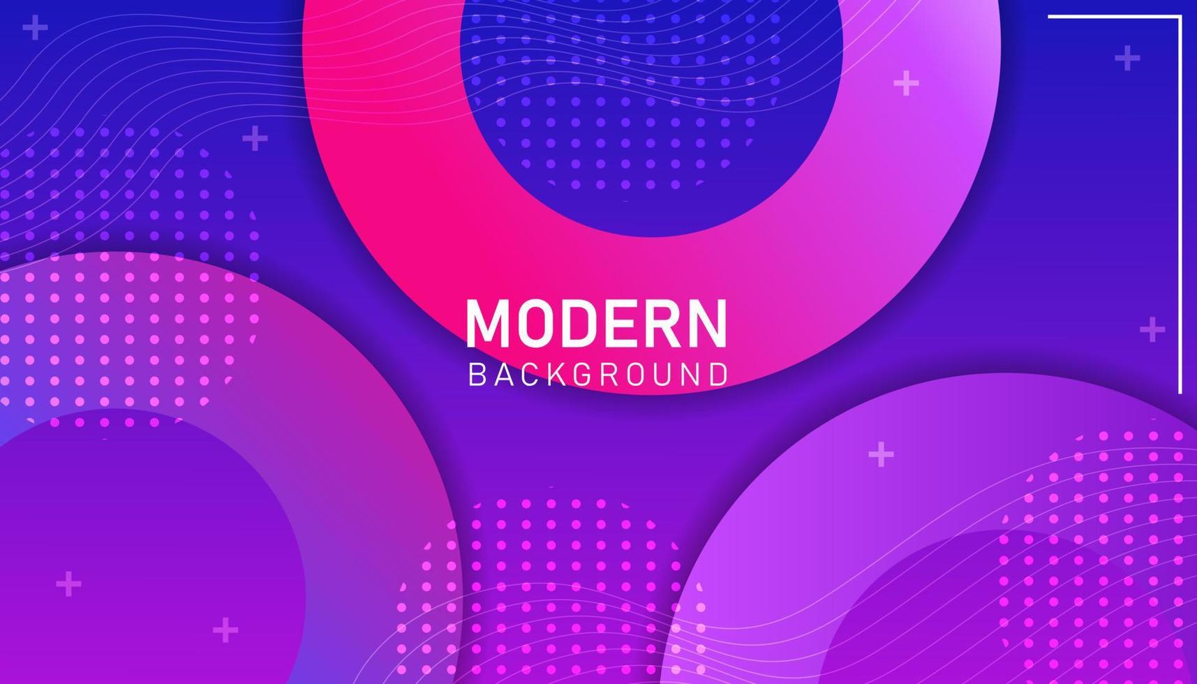 Abstract banner background in a modern style and with gradient colors of pink, blue and purple vector