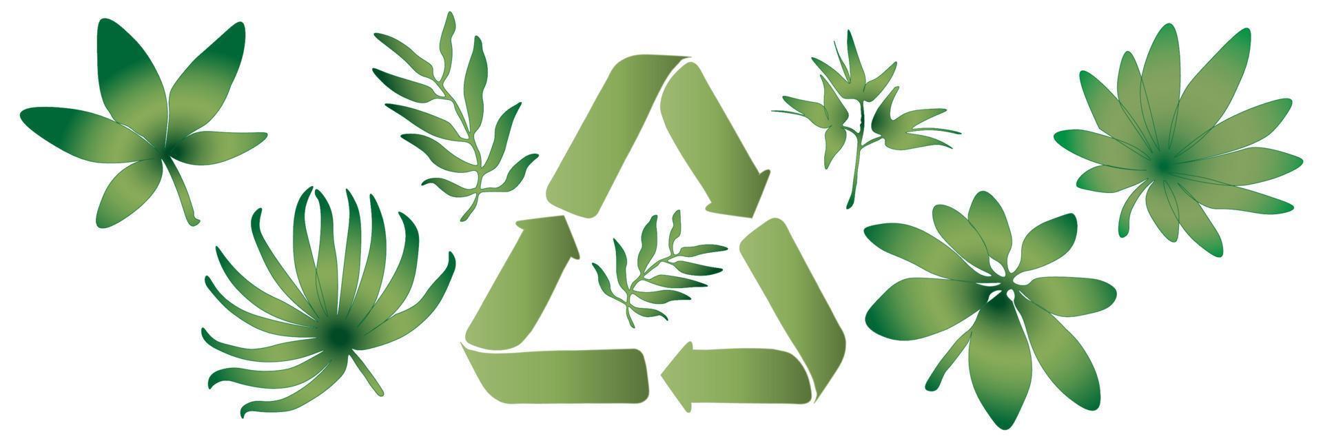 Clean green environment. Ecology concept and Environmental  design elements for sustainable energy development, Vector illustration Nature, ecology, organic, environment, banners.