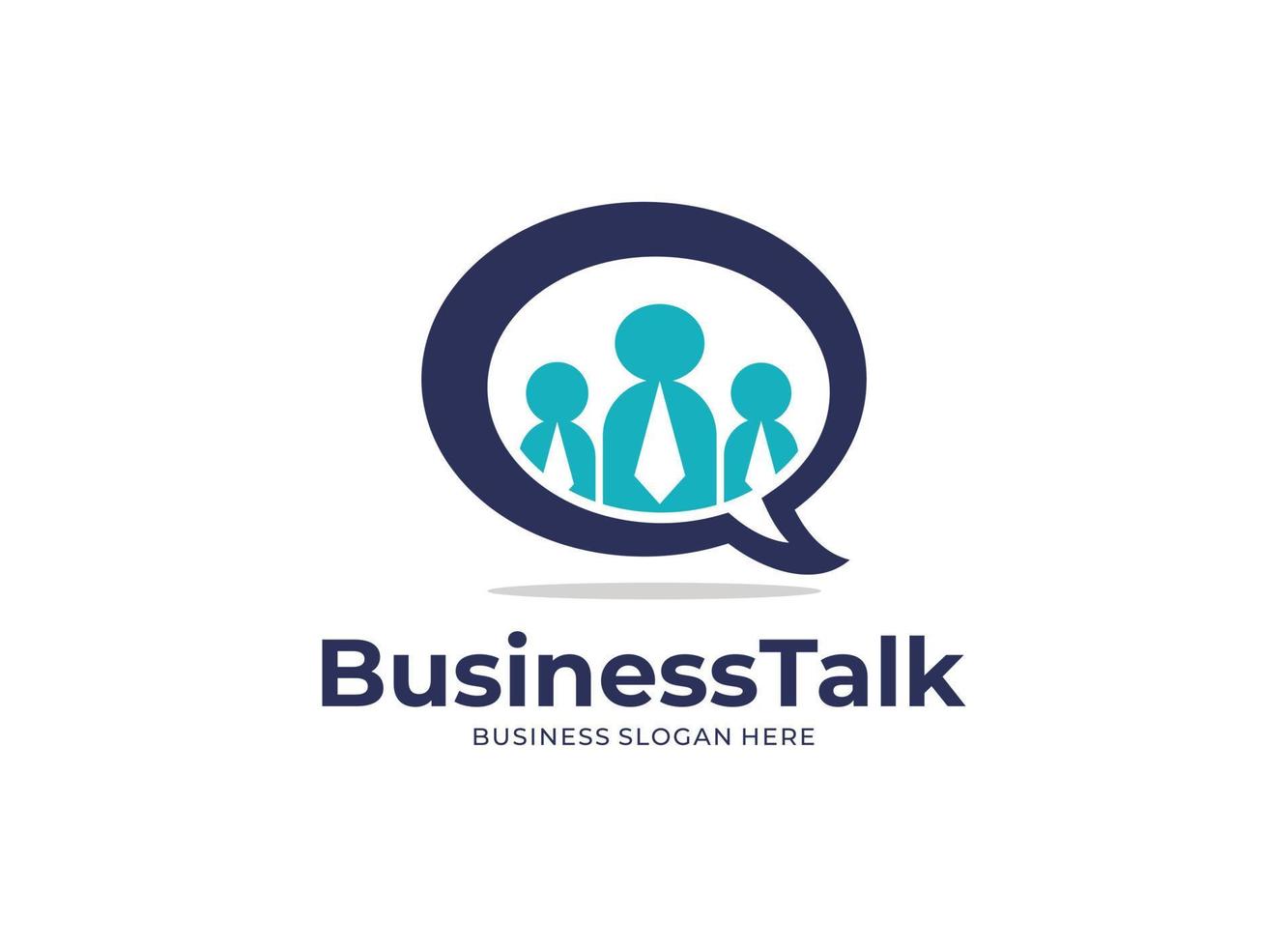 Logo vector icon Business Talk design template