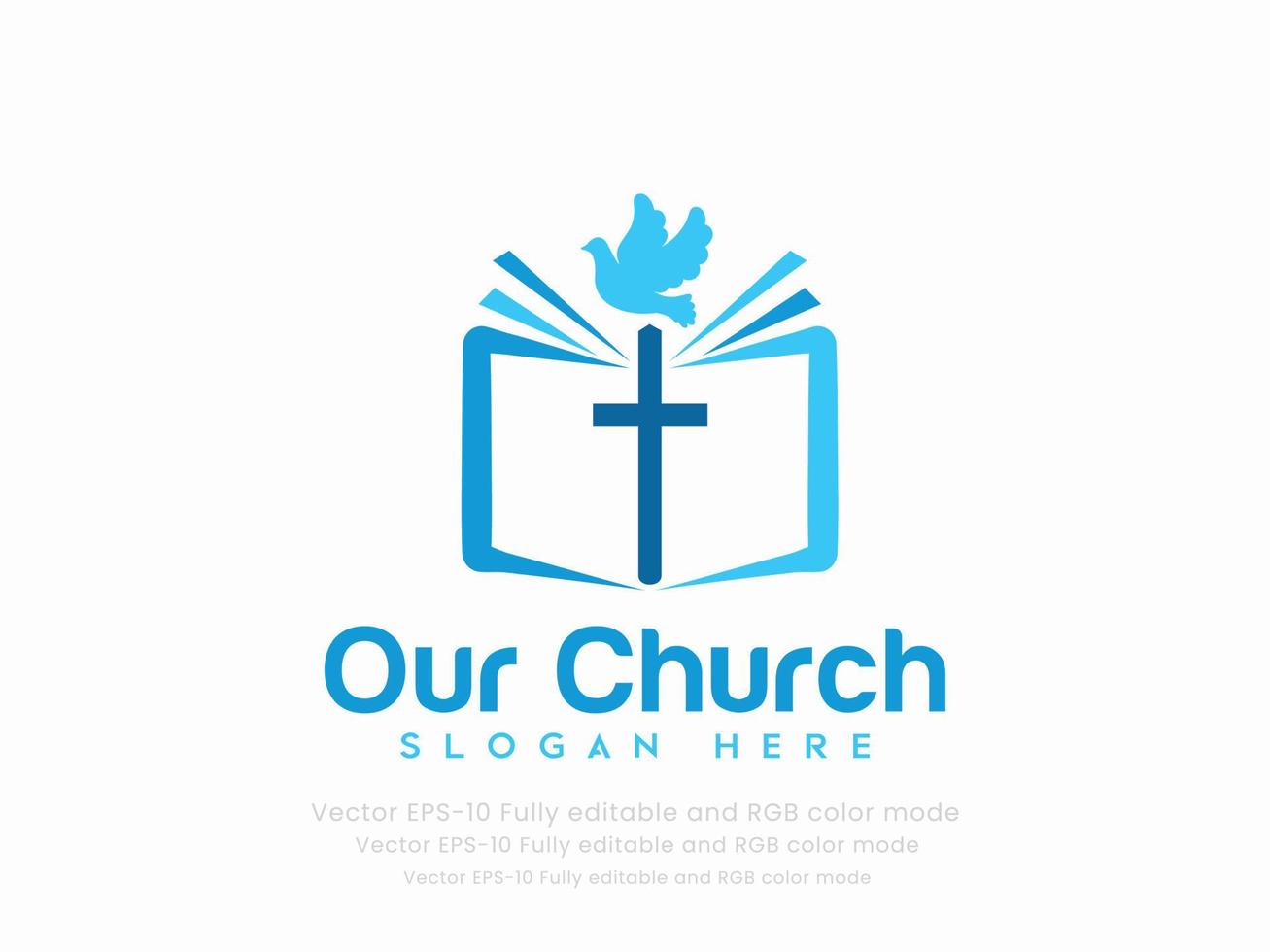 Church logo sign modern vector