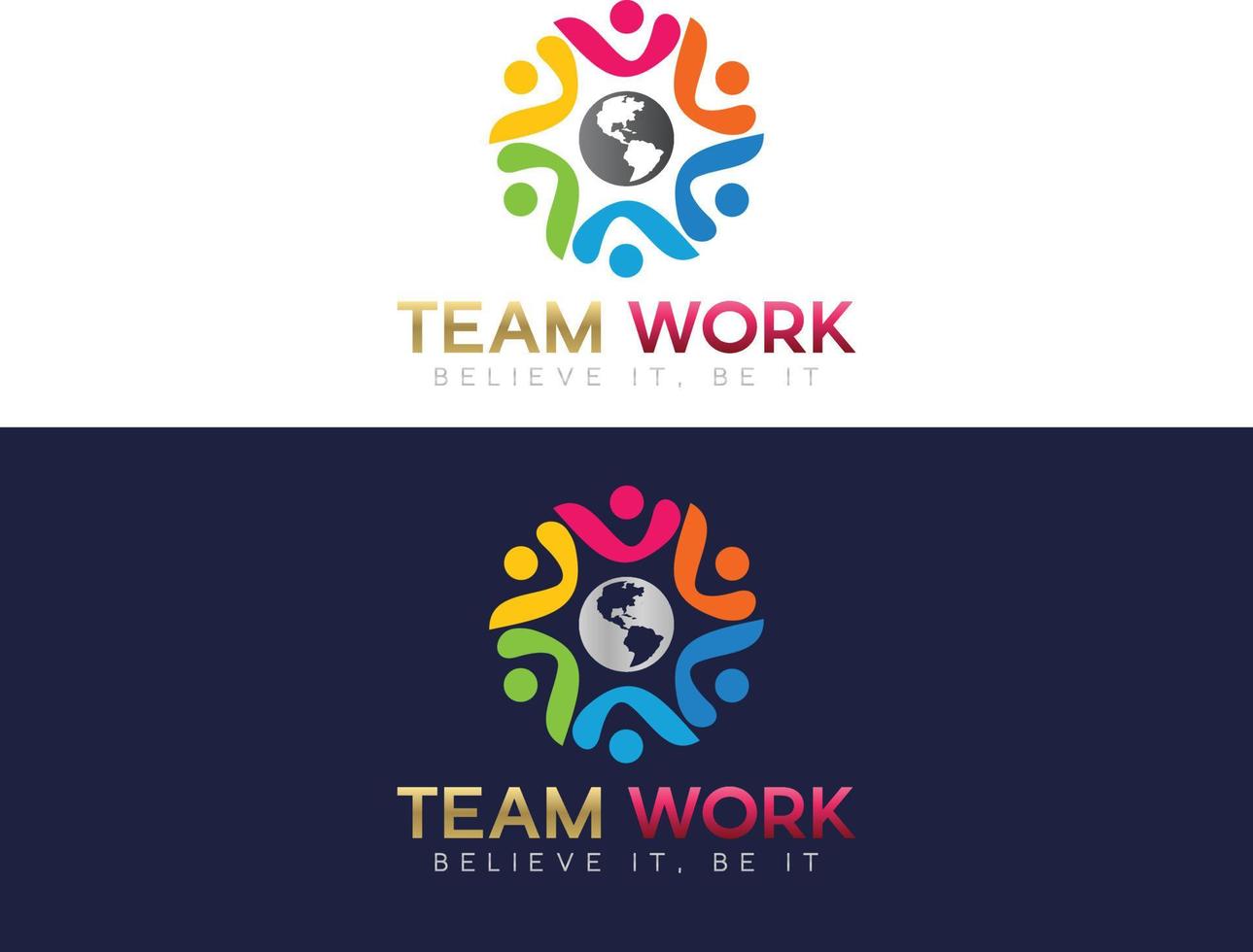 Friendship, unity people care logo, Creative people logo, Teamwork, Connectivity Premium logo template vector