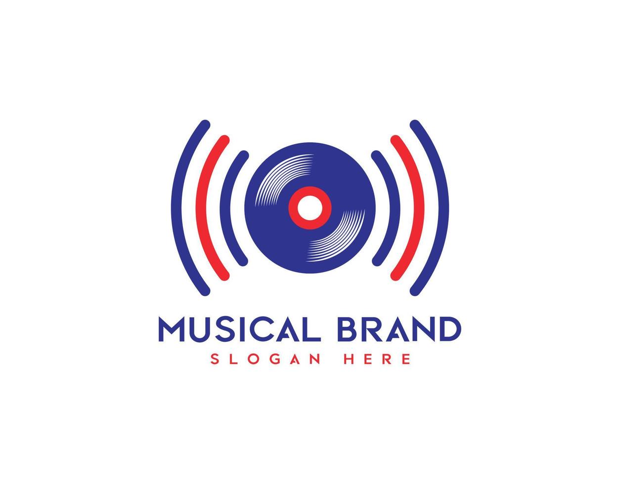 musical marca logo o icono firmar símbolo vector