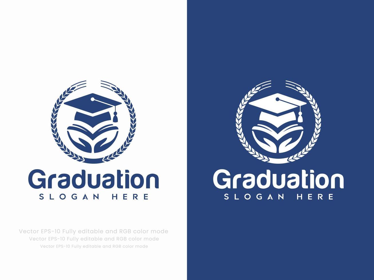 graduación o educación logo vector